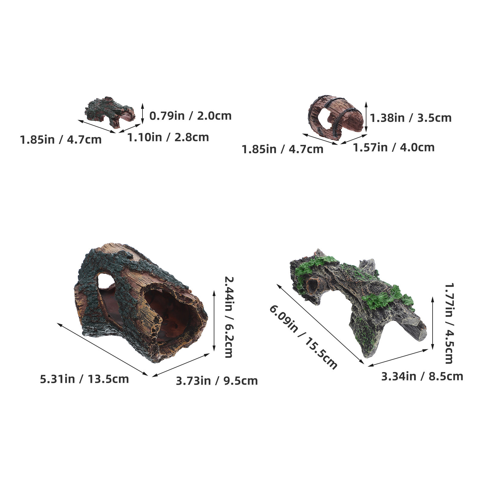 4 pièces de bois flotté artifi - Aquarium Driftwood avis et prix